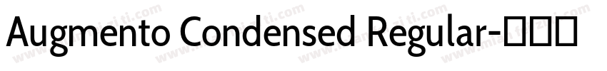 Augmento Condensed Regular字体转换
